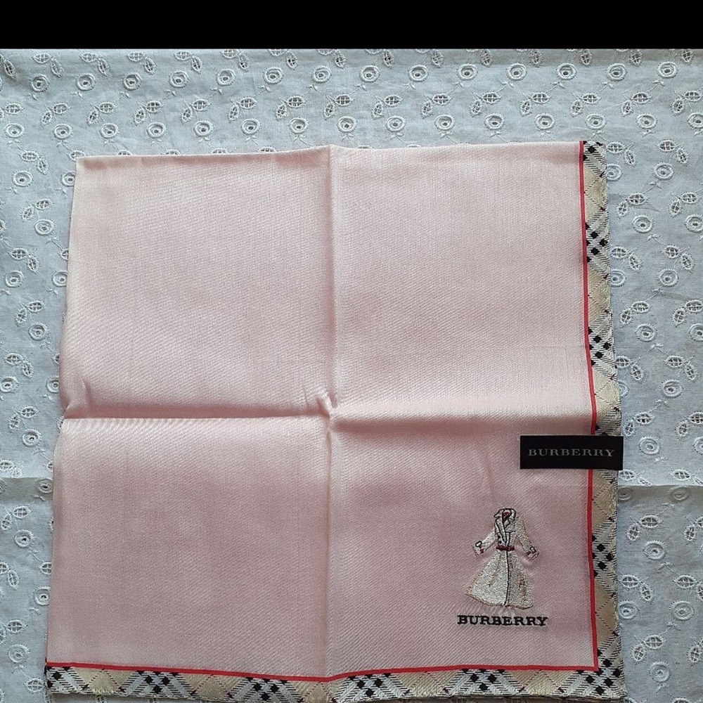 Burberry Beige and Pink Scarf cotton - Picture 14 of 16